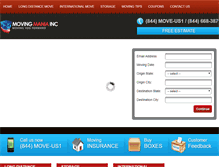 Tablet Screenshot of movingmaniausa.com
